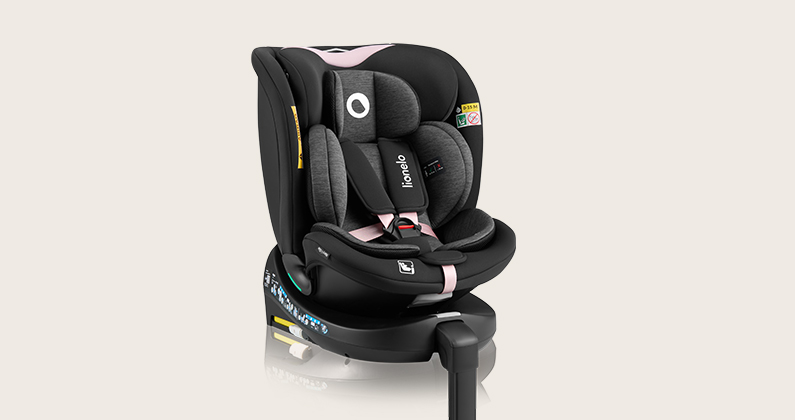 Lionelo Navy i-Size Black Pink — Kindersitz